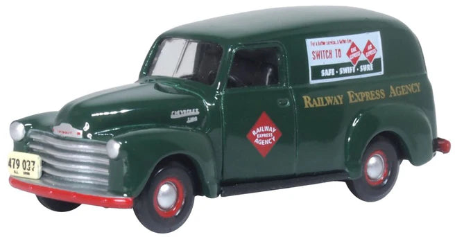 Oxford Diecast 1:87 1950 Chevrolet Panel Van Railway Express Agency 87CV50005