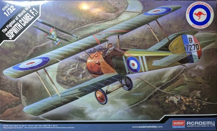 Academy 1/32 Sopwith Camel F-1 Plastic Model Kit *Aus Decals* [12109]