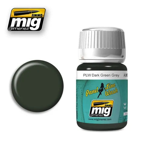 AMMO PANEL LINE WASH DARK GREEN GREY 35ML AMIG1608