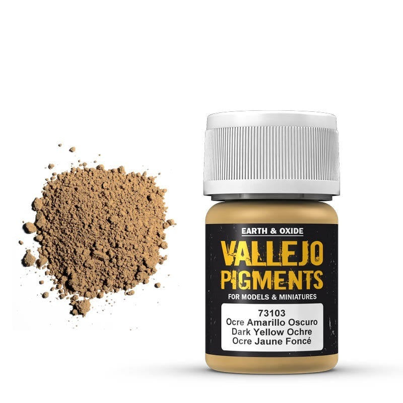 Vallejo Pigments Dark Yellow Ochre 30 ml AV73103