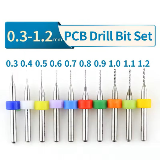 KSM Carbide Micro Drill Bits 10pce (0.3-1.2mm)