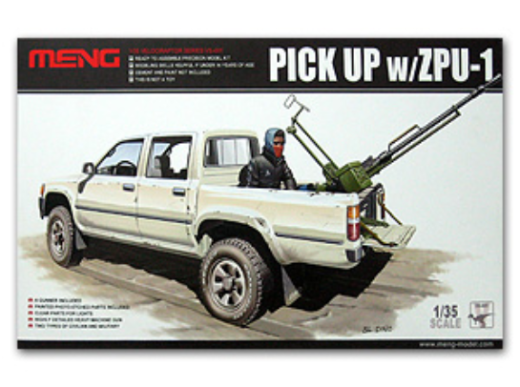Meng 1/35 Pickup w/ZPU-1 Plastic Model Kit MM-VS-001