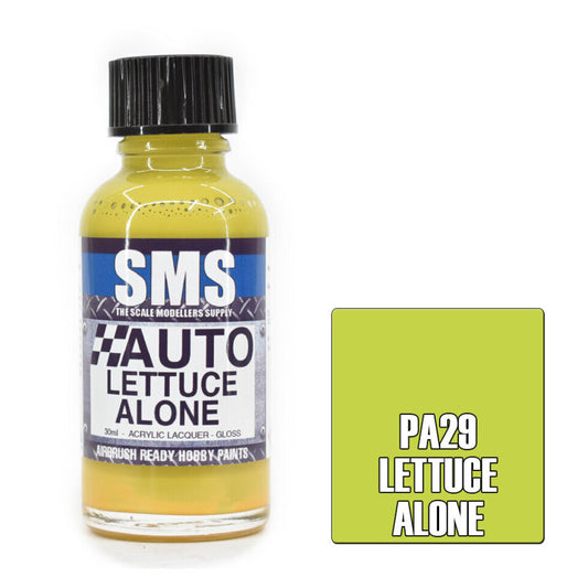 SMS Auto Colour Premium Acrylic Lacquer LETTUCE ALONE PA29