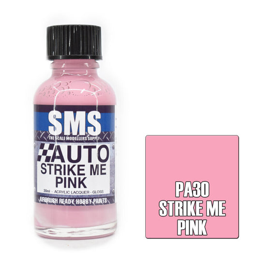 SMS Auto Colour Premium Acrylic Lacquer STRIKE ME PINK PA30
