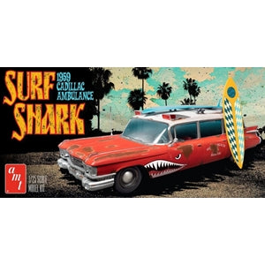 1:25 AMT Surf Shark 1959 Cadillac Ambulance - Plastic Kit