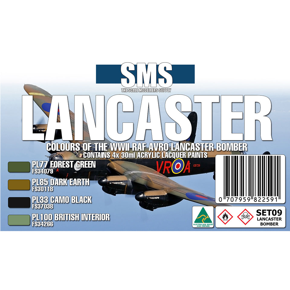 SMS Lancaster Bomber Colour Set SET09