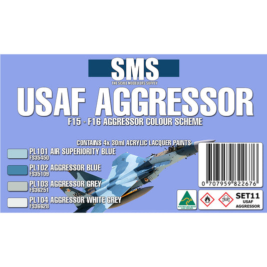 SMS USAF Aggressor F15 - F16 Colour Set SET11