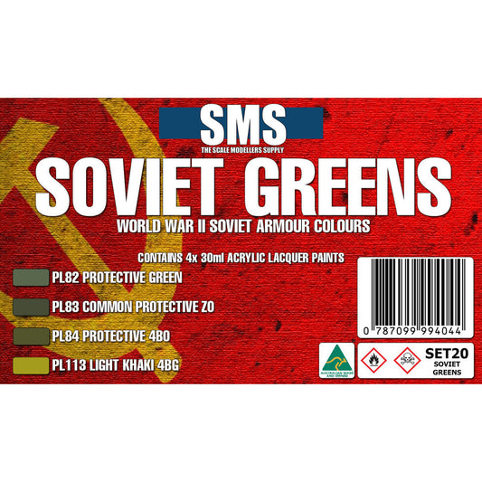 SMS Soviet WWII Greens Colour Set SET20