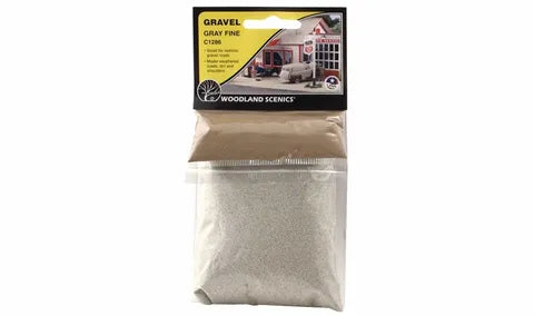 Woodland Scenics Gravel Fine GRAY (Bag) WS-C1286