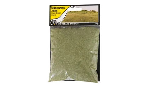 Woodland Scenics Static Grass 2mm LIGHT GREEN WS-FS615