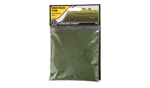 Woodland Scenics Static Grass 4mm DARK GREEN WS-FS617