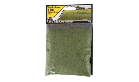 Woodland Scenics Static Grass 4mm MEDIUM GREEN WS-FS618