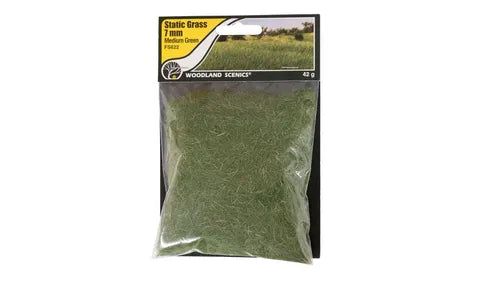 Woodland Scenics Static Grass 7mm MEDIUM GREEN WS-FS622