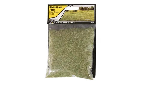 Woodland Scenics Static Grass 7mm LIGHT GREEN WS-FS623