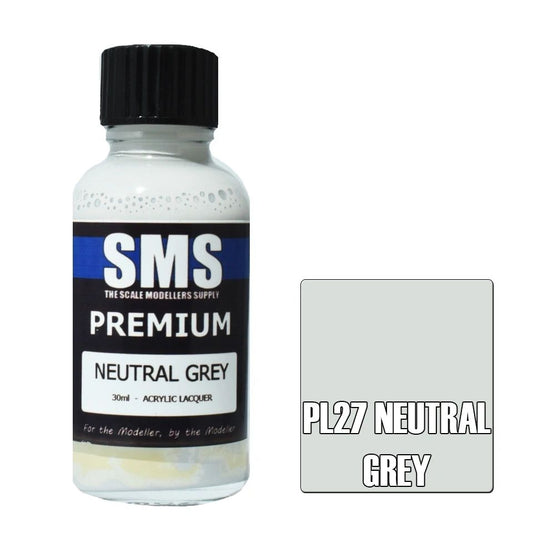 SMS Premium Acrylic Lacquer Colour Neutral Grey PL27