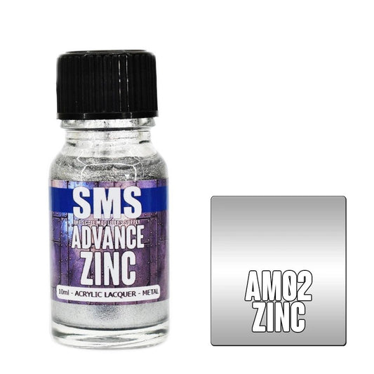 SMS Advance Acrylic Lacquer Metal Colour Zinc AM02