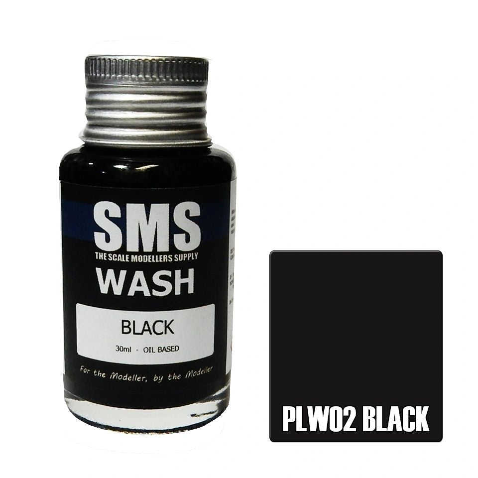 SMS Wash Oil Based Colour Black PLW02