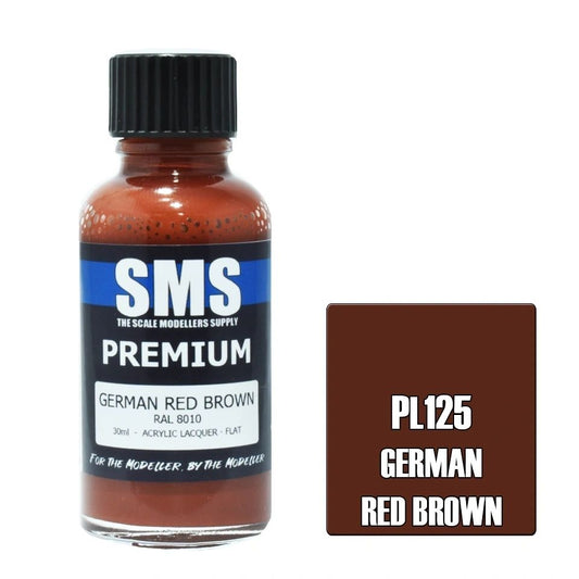 SMS Premium Acrylic Lacquer Colour German Red Brown PL125