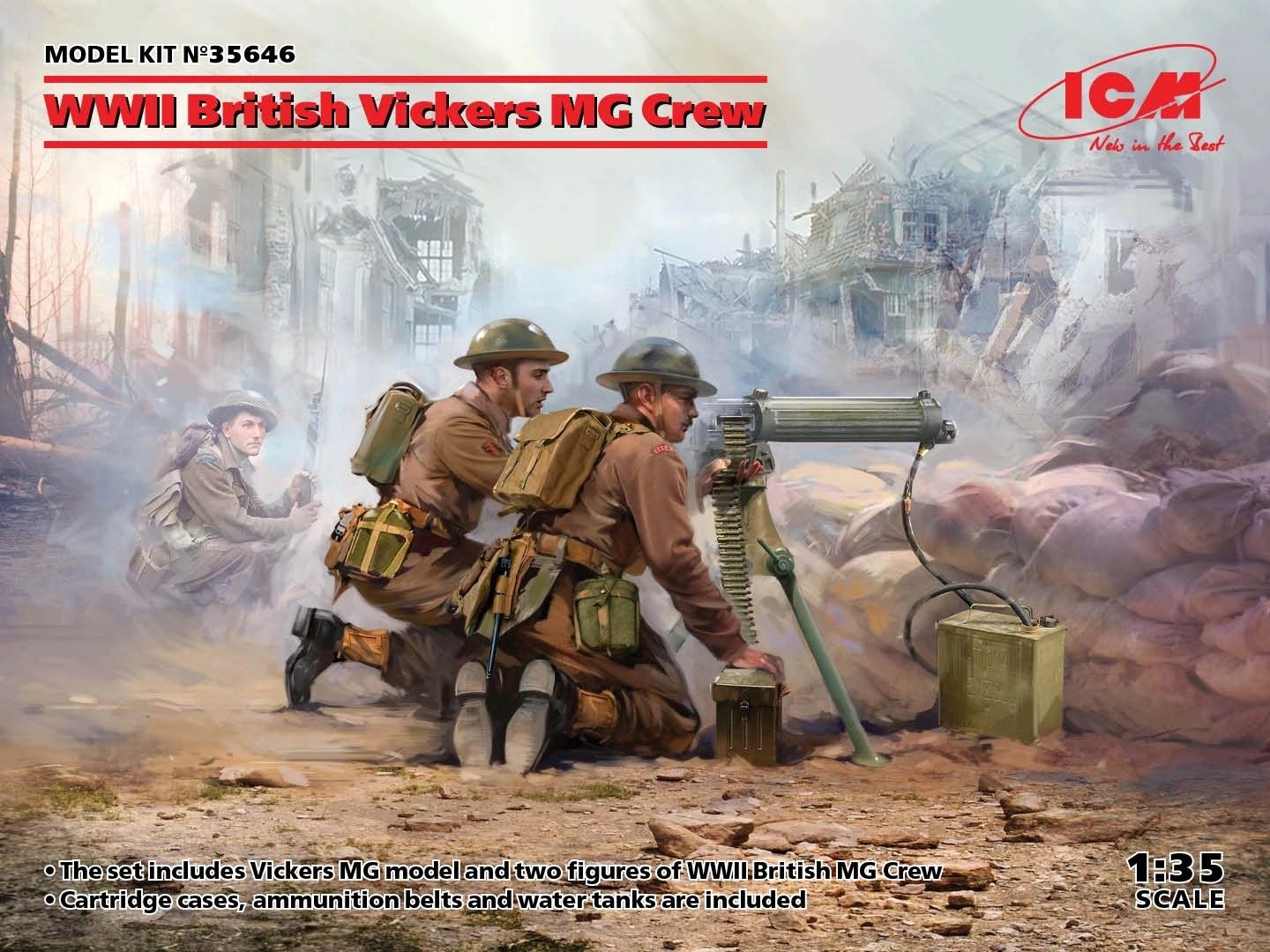 ICM 1/35 WWII British Vickers MG Crew