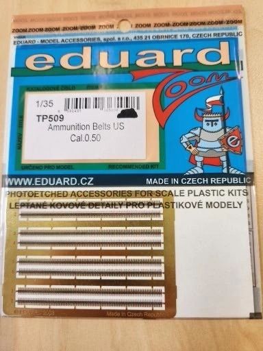 Eduard Photo-Etched 1/35 Ammunition Belts US 0.50 Cal