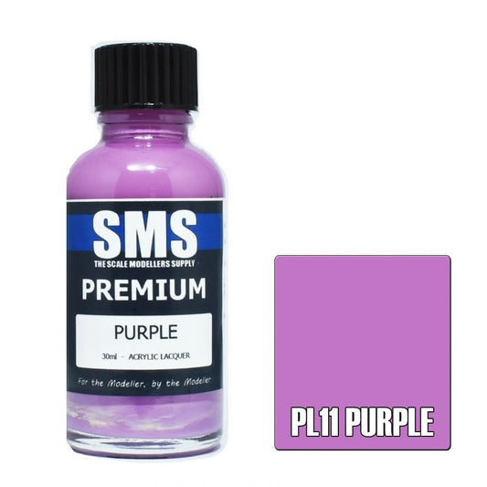 SMS Premium Acrylic Lacquer Colour Purple PL11