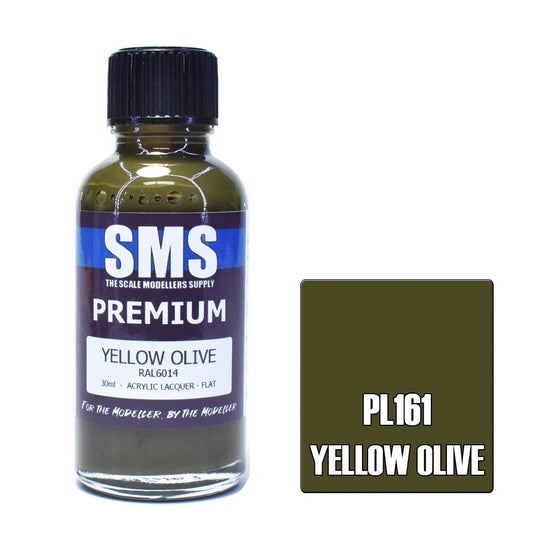 SMS Premium Acrylic Lacquer Colour Yellow Olive PL161