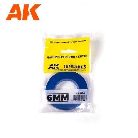AK Masking Tape for Curves - 6mm x 18mtrs