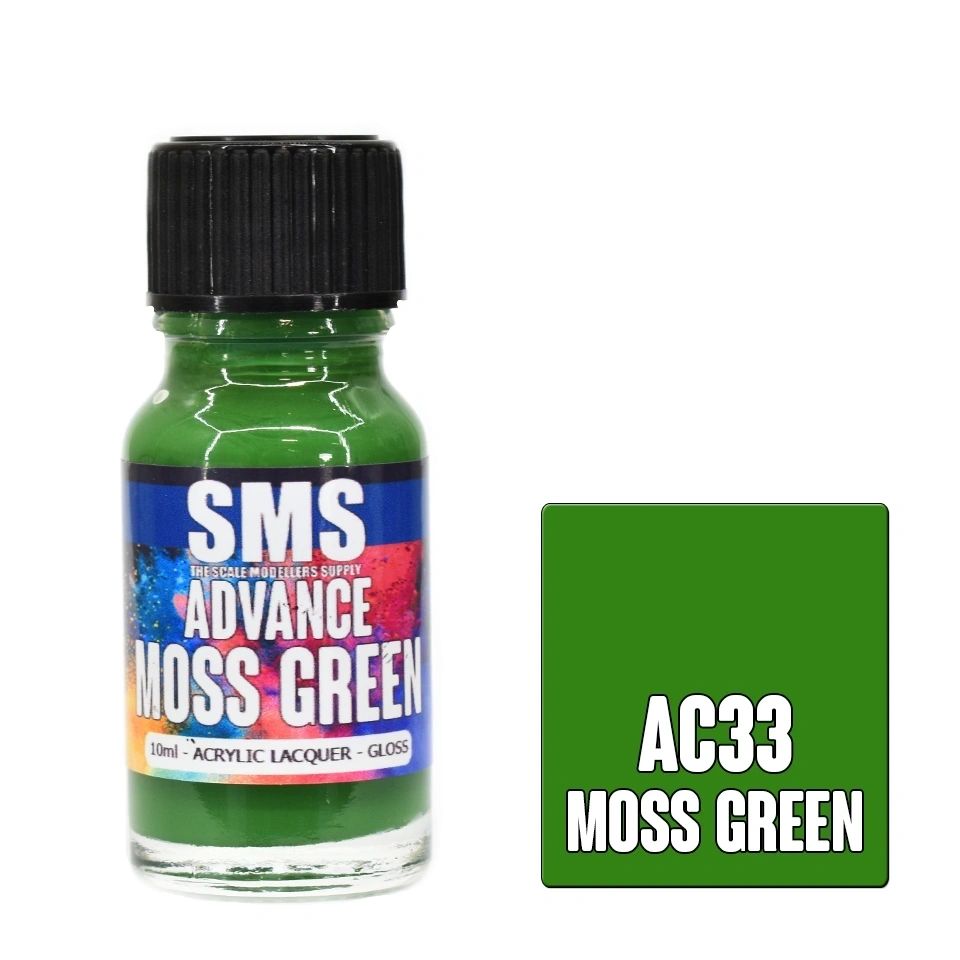 SMS Advance Acrylic Lacquer Colour Moss Green AC33