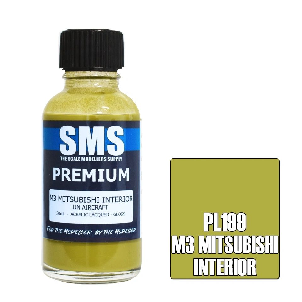 SMS Premium Acrylic Lacquer Colour M3 Mitsubishi Interior PL199