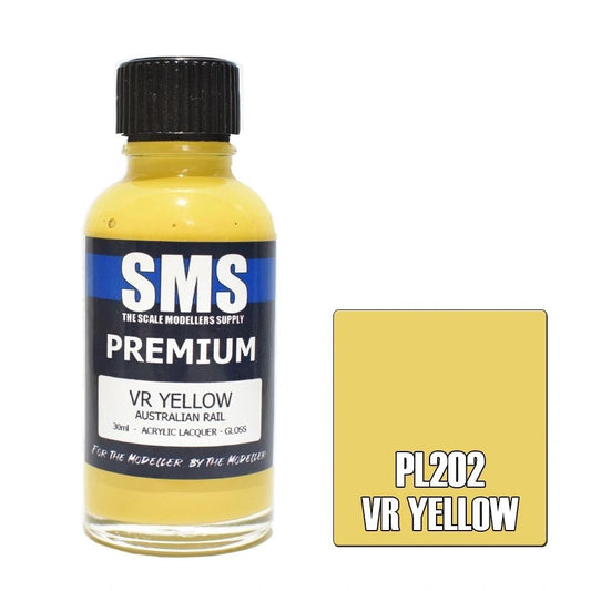 SMS Premium Acrylic Lacquer Colour VR Yellow PL202