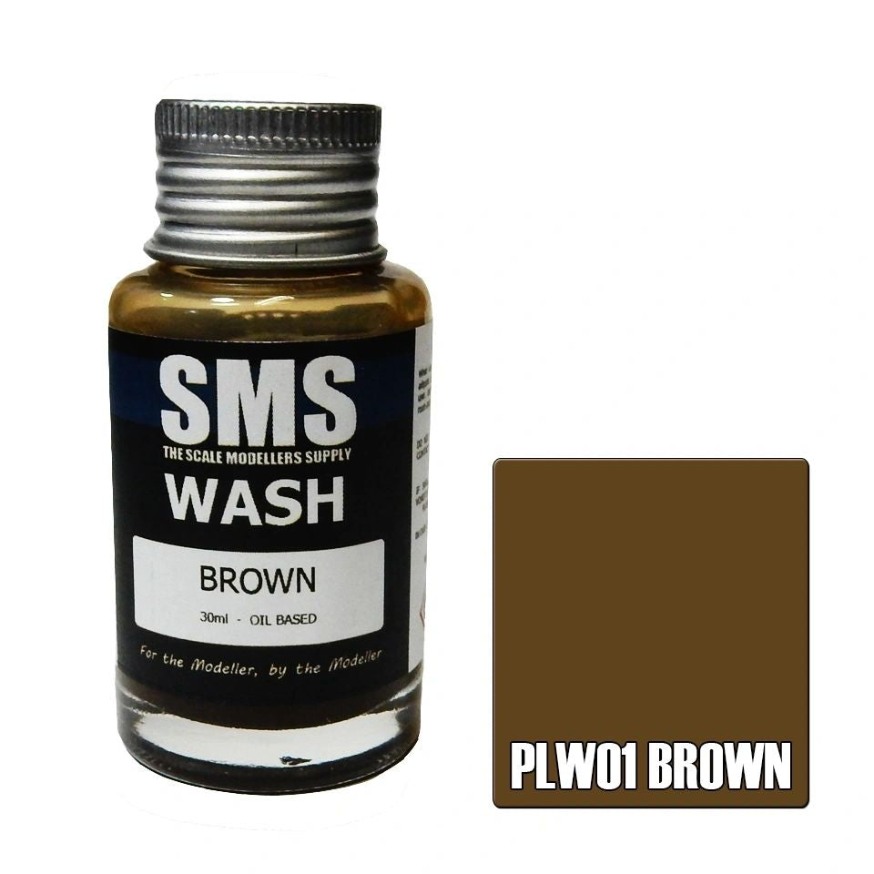 SMS Wash Oil Based Colour Brown PLW01