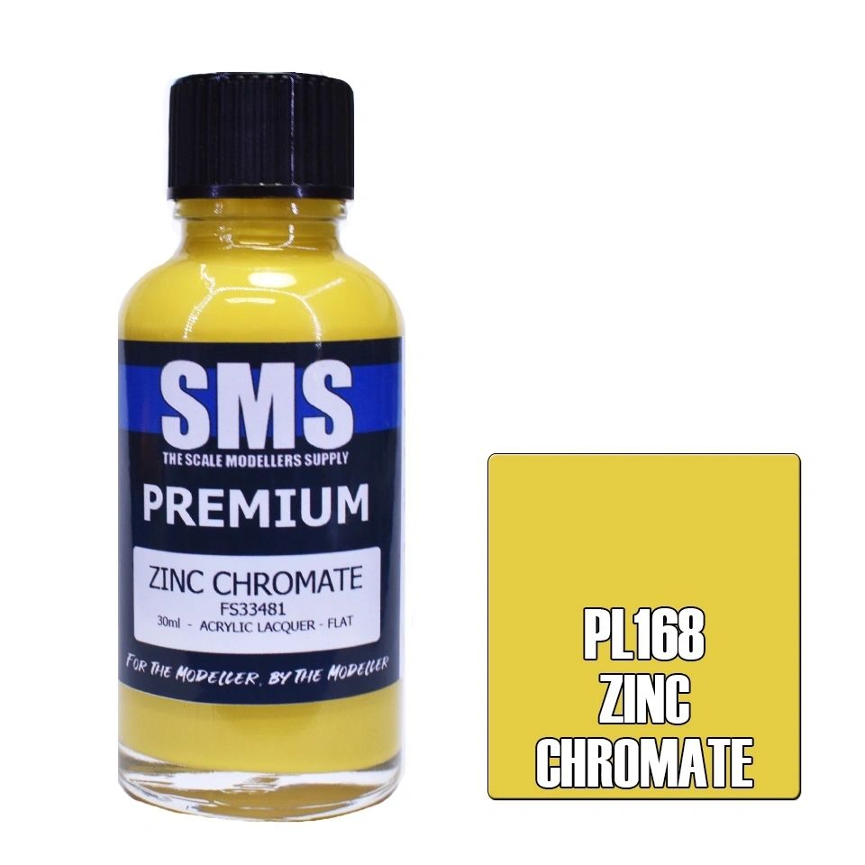 SMS Premium Acrylic Lacquer Colour Zinc Chromate PL168