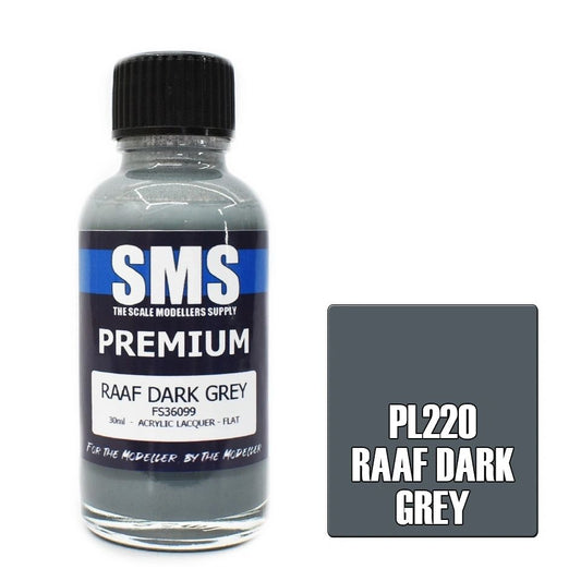 SMS Premium Acrylic Lacquer Colour RAAF Dark Grey PL220