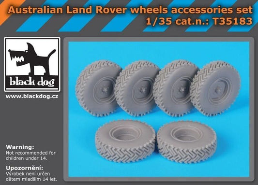 Blackdog 1:35 Australian Land Rover Wheel accessories set