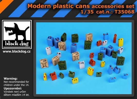 Blackdog 1:35 Modern Plastic Cans accessories set