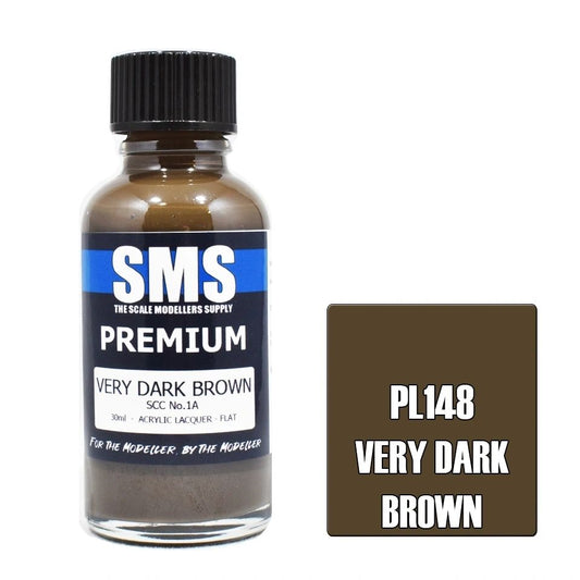 SMS Premium Acrylic Lacquer Colour Very Dark Brown PL148