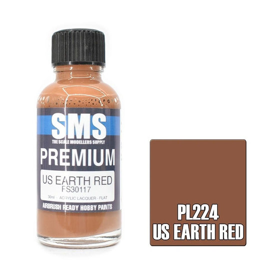 SMS Premium Acrylic Lacquer Colour US Earth Red PL224