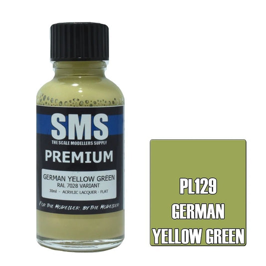 SMS Premium Acrylic Lacquer Colour German Yellow Green PL129