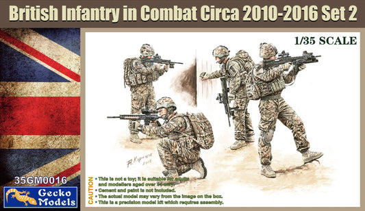 Gecko Models 1/35 British Infantry in Combat Circa 2010-2016 Set 2