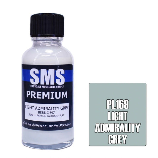 SMS Premium Acrylic Lacquer Colour Light Admirality Grey PL169