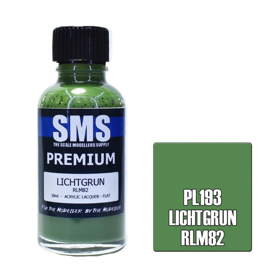 SMS Premium Acrylic Lacquer Colour Lichtgrun RLM82 PL193