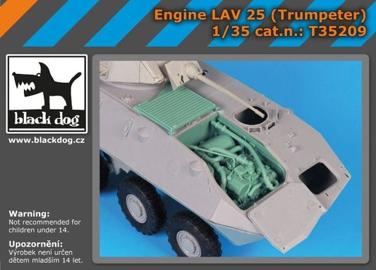 Blackdog 1:35 LAV 25 Engine (Trumpeter)