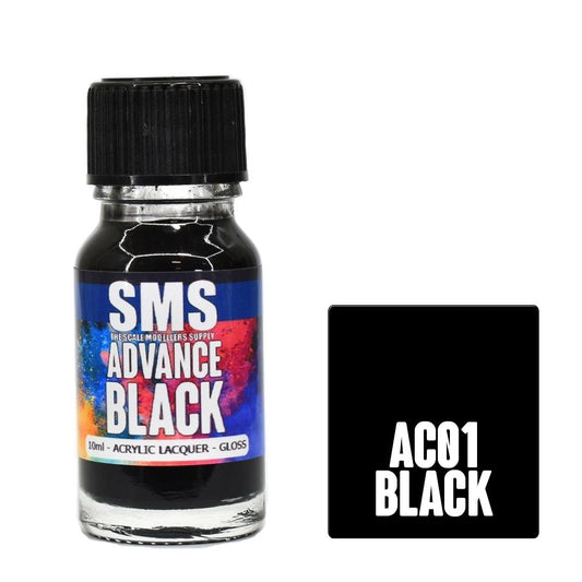 SMS Advance Acrylic Lacquer Colour Black AC01
