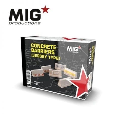 MIG Productions 1/35 Concrete Barriers Jersey Type