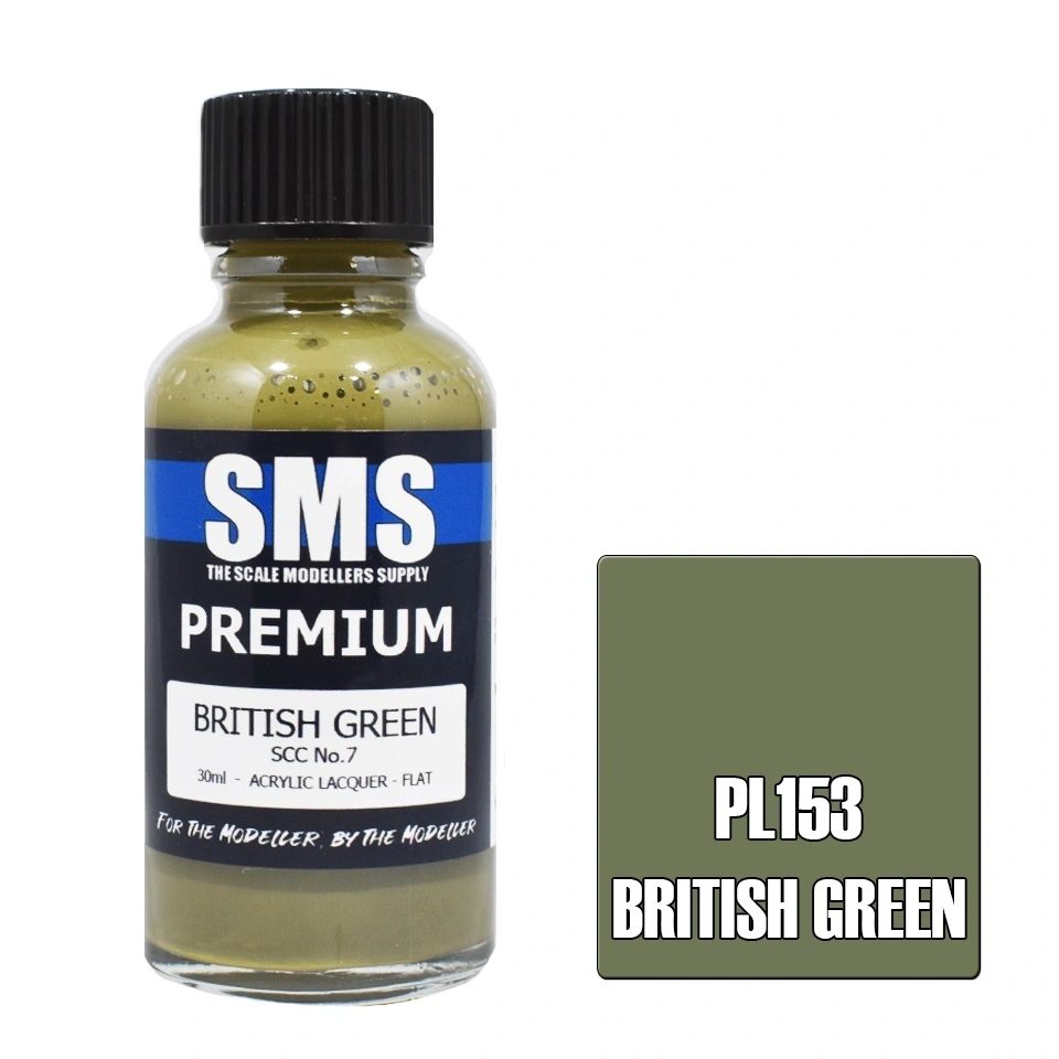 SMS Premium Acrylic Lacquer Colour British Green PL153