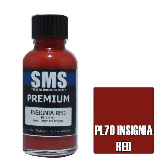 SMS Premium Acrylic Lacquer Colour Insignia Red PL70