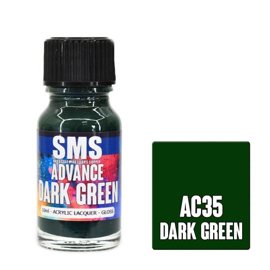SMS Advance Acrylic Lacquer Colour Dark Green AC35