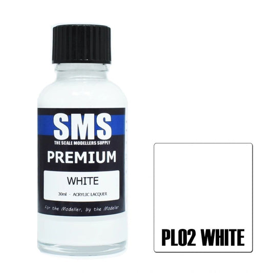 SMS Premium Acrylic Lacquer Colour White PL02