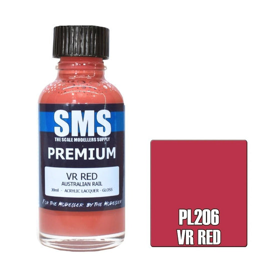 SMS Premium Acrylic Lacquer Colour VR Red PL206