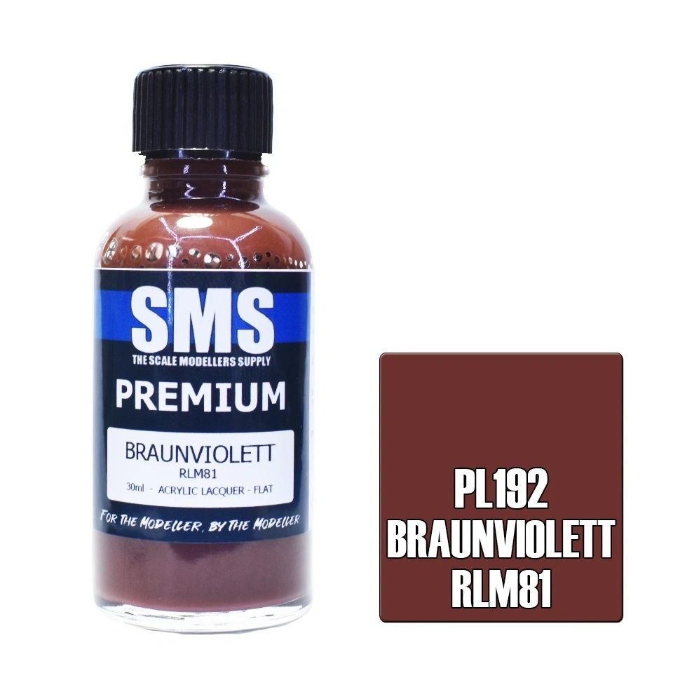 SMS Premium Acrylic Lacquer Colour Braunviolett RLM81 PL192